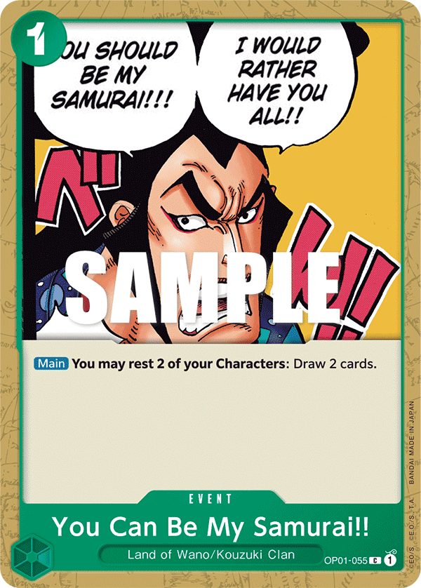 You Can Be My Samurai!! — OP01-055