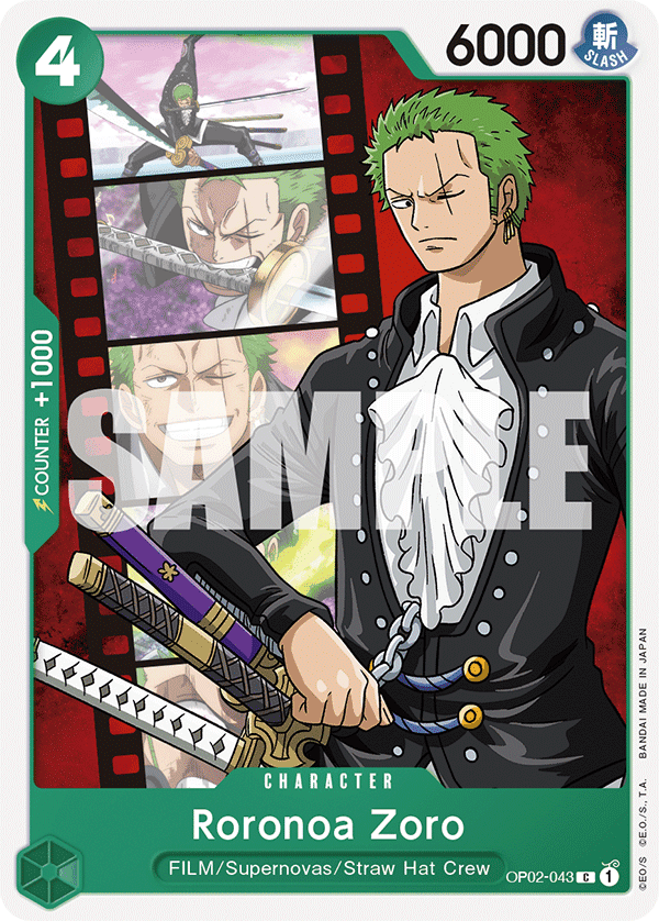 Roronoa Zoro — OP02-043p1