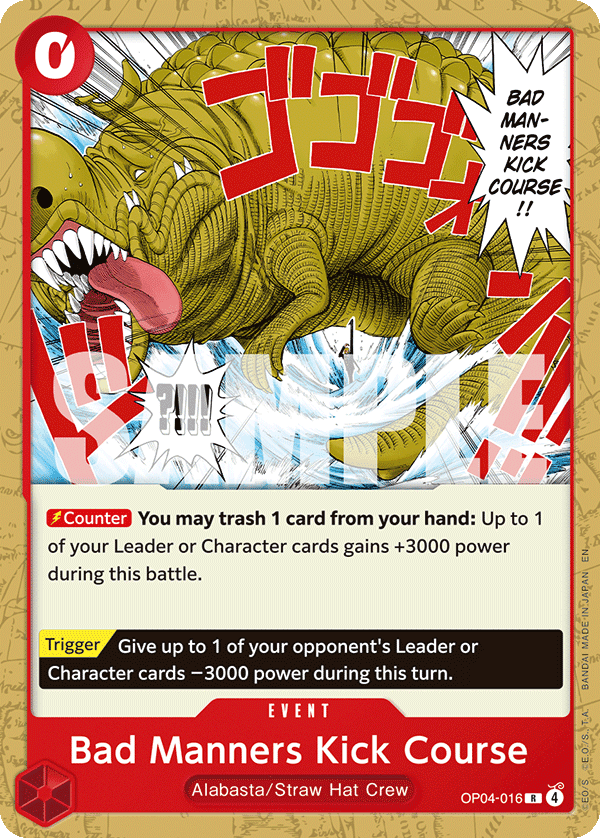 Bad Manners Kick Course — OP04-016p3