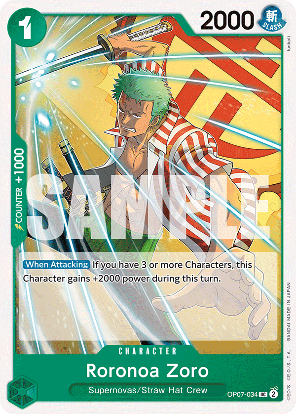 Roronoa Zoro — OP07-034