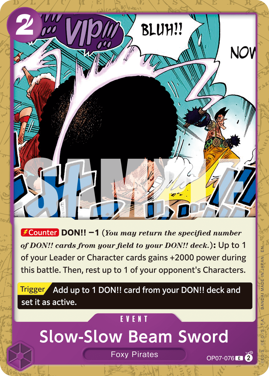 Slow-Slow Beam Sword — OP07-076r1