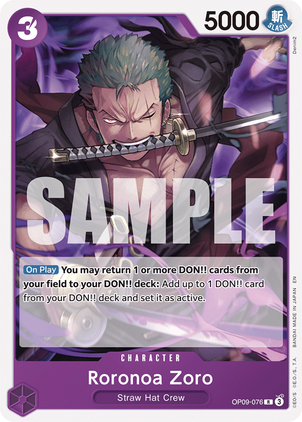 Roronoa Zoro — OP09-076r1