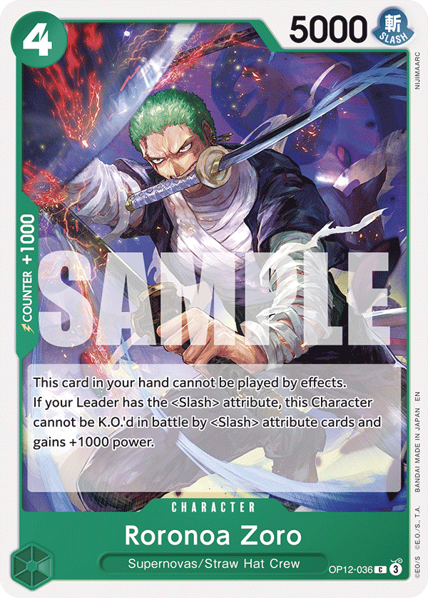 Roronoa Zoro — OP12-036
