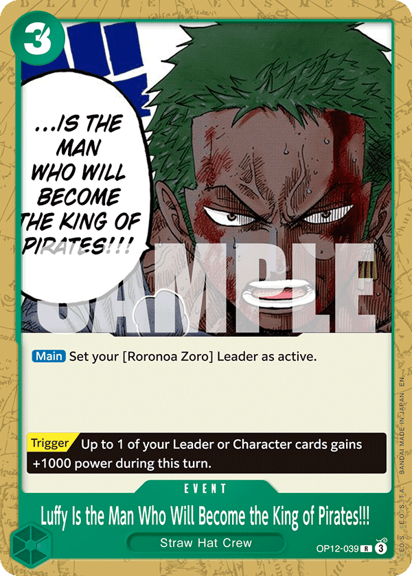 Luffy Is the Man Who Will Become the King of Pirates!!! — OP12-039p2
