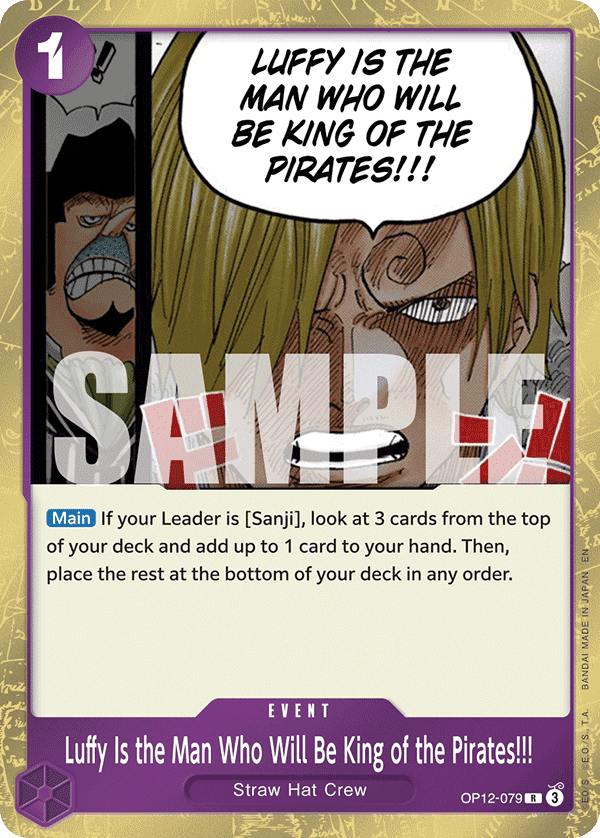 Luffy Is the Man Who Will Be King of the Pirates!!! — base