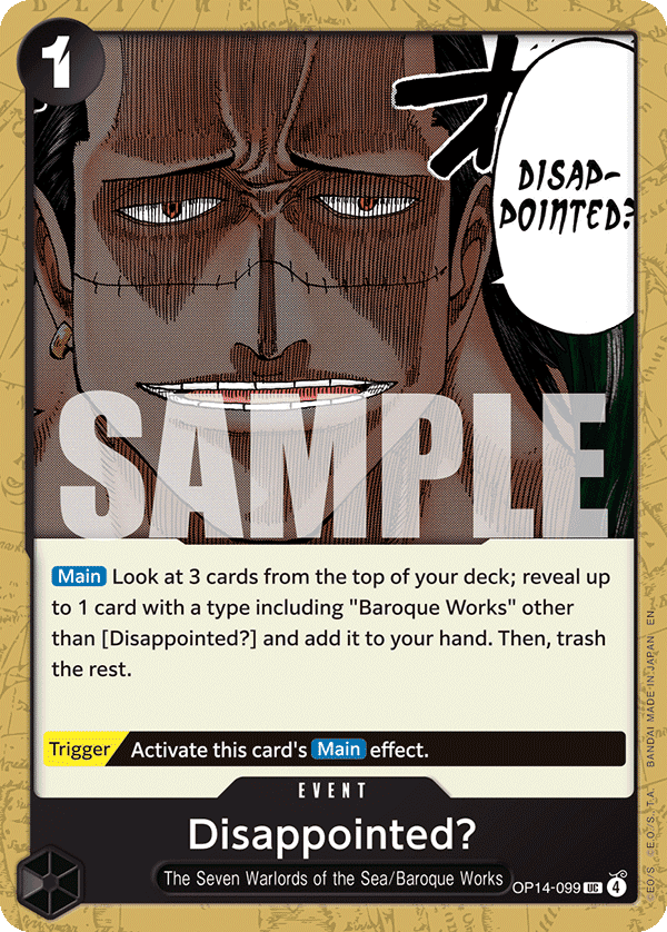 Disappointed? — base