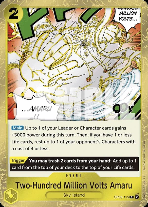 Two-Hundred Million Volts Amaru — Pirate Foil