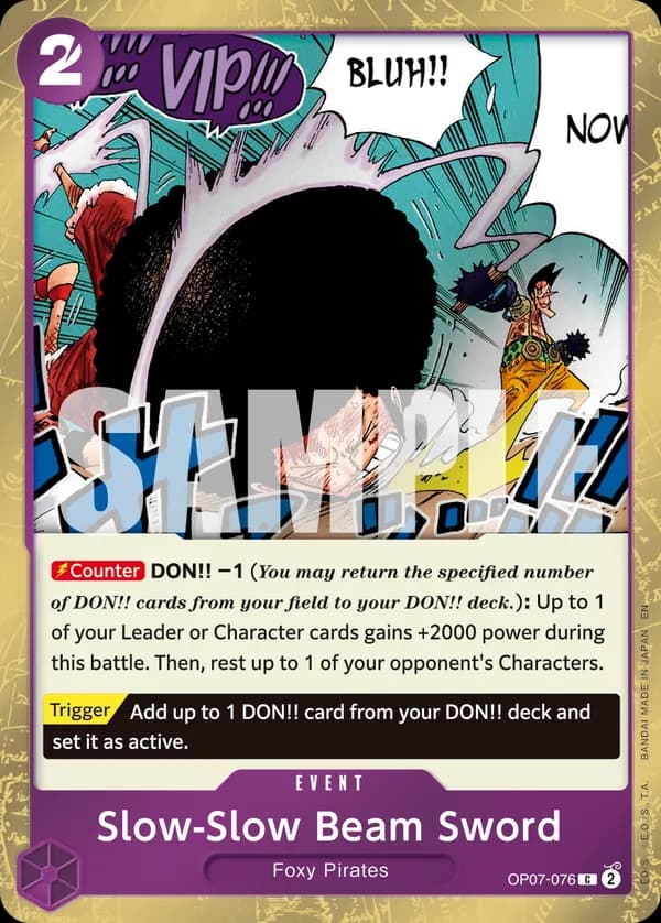 Slow-Slow Beam Sword — OP07-076p1