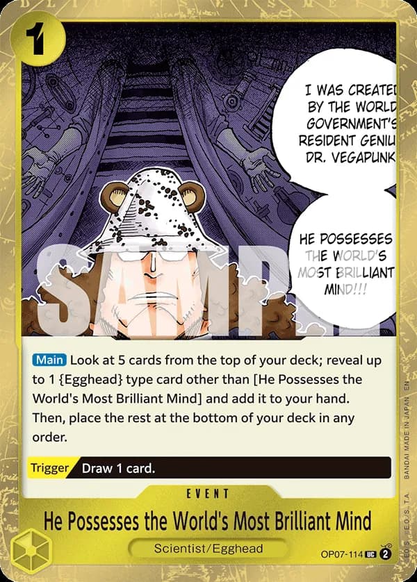 He Possesses the World's Most Brilliant Mind — OP07-114p1