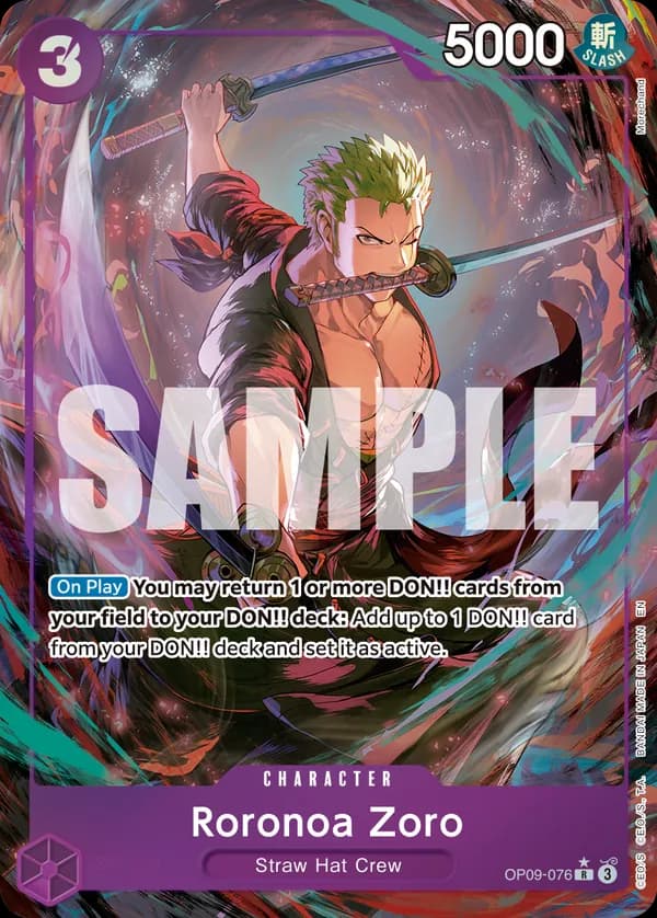 Roronoa Zoro — OP09-076p2