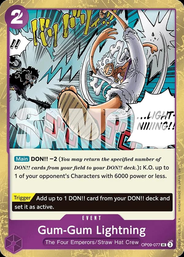 Gum-Gum Lightning — OP09-077p1