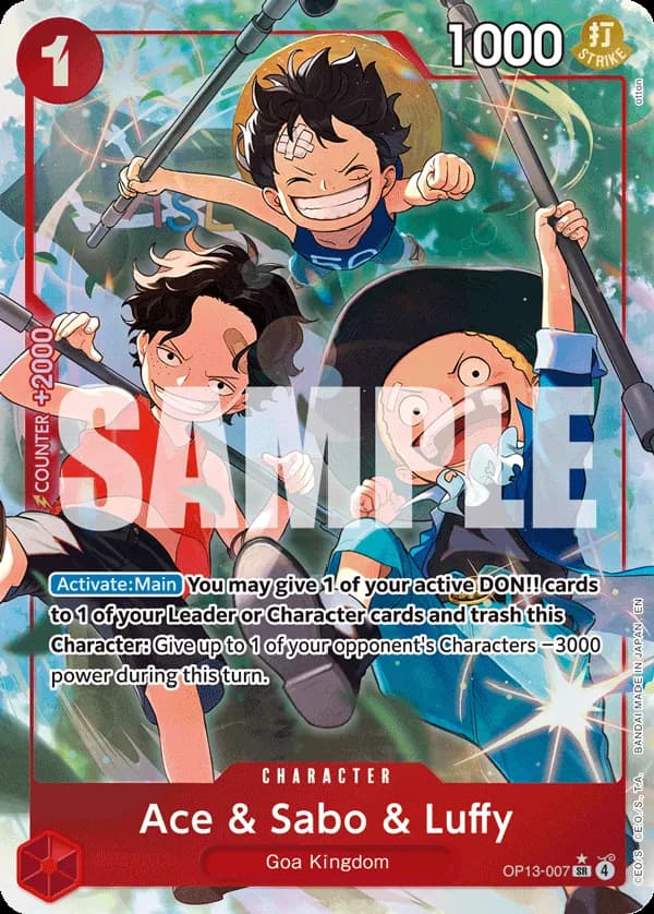 Ace & Sabo & Luffy — OP13-007p1