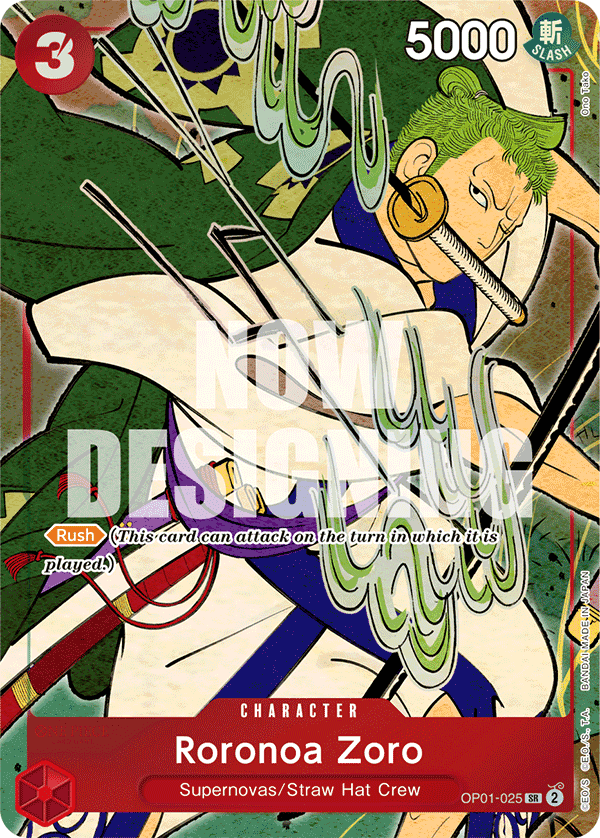 Roronoa Zoro · OP01-025_p3 · EN