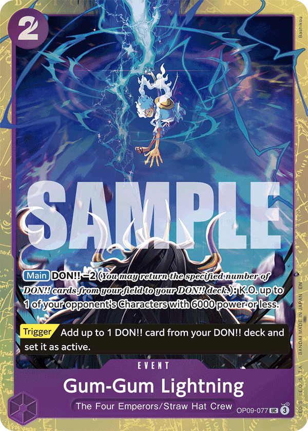 Gum-Gum Lightning · OP09-077_p2 · EN
