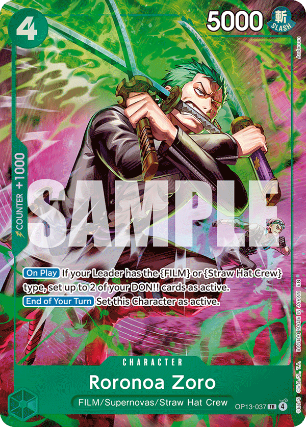 Roronoa Zoro · OP13-037_p1 · EN