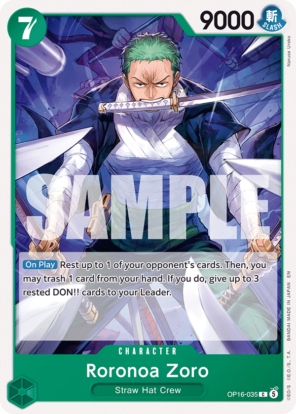 Roronoa Zoro · OP16-035 · EN