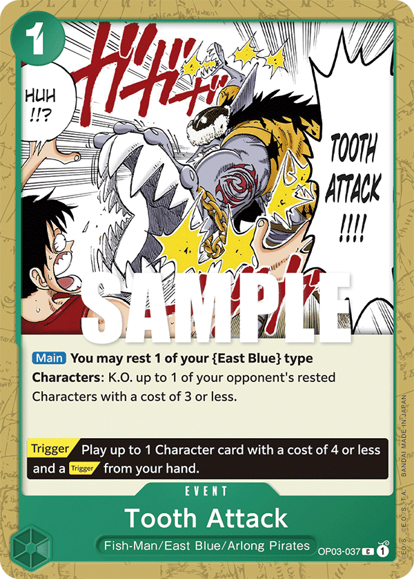 Tooth Attack · OP03-037 · EN