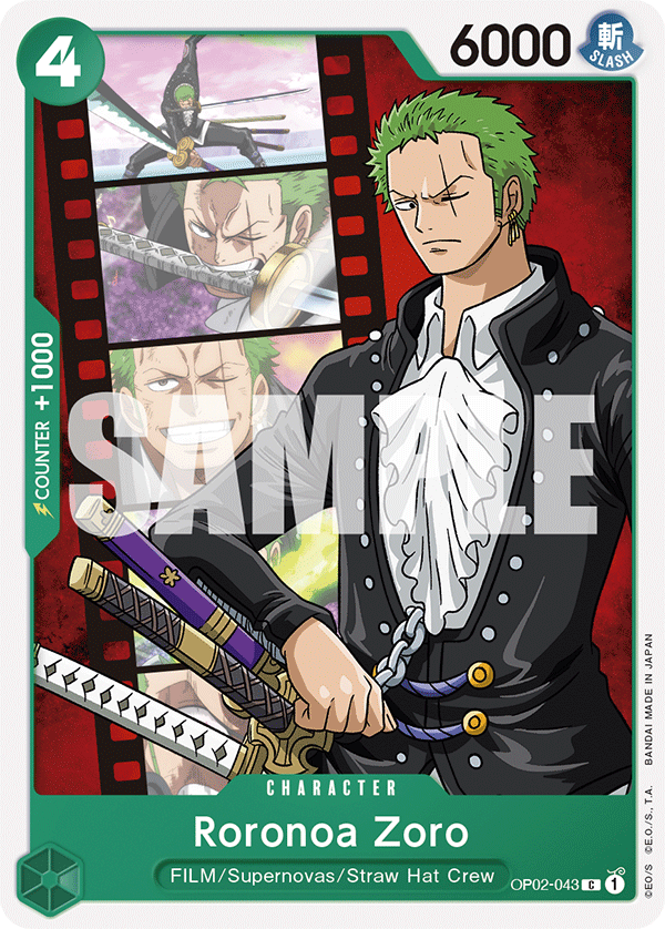 Roronoa Zoro — OP02-043p1