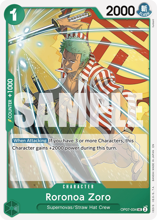 Roronoa Zoro — OP07-034r1