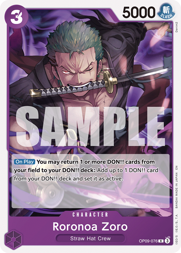 Roronoa Zoro — OP09-076r1