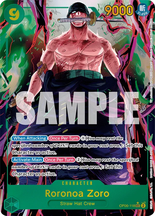 Roronoa Zoro — OP06-118p1