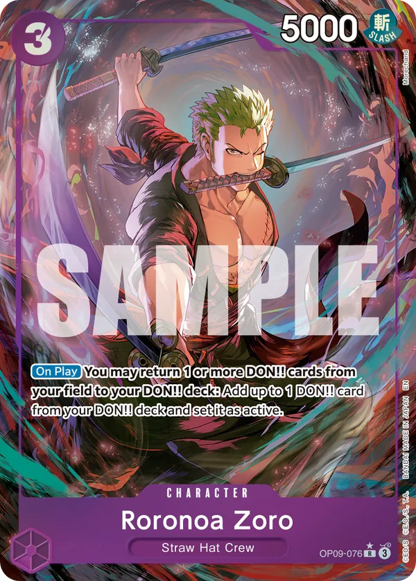 Roronoa Zoro — OP09-076p2